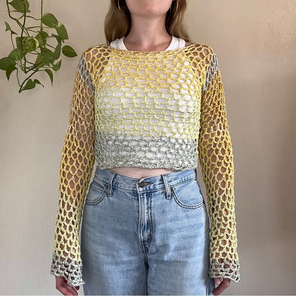 Crochet Cropped Sweater